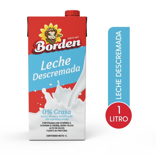 Leche Borden descremada -1000 ml