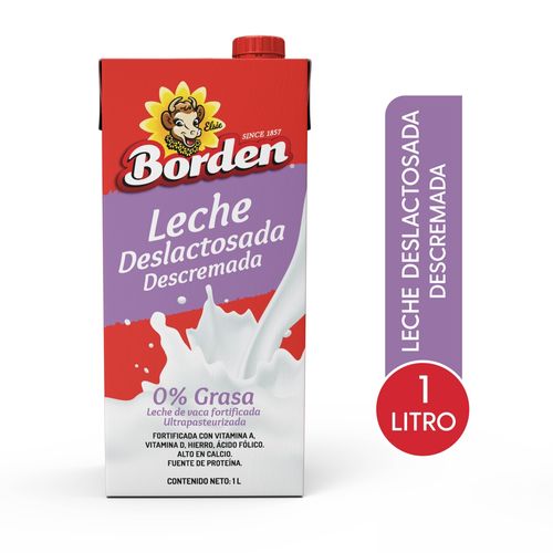 Leche Borden descremada deslactosada -1000 ml