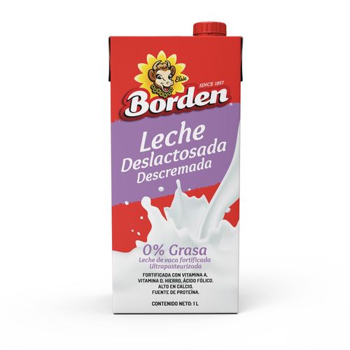 Leche Borden descremada deslactosada -1000 ml