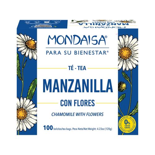 Té Mondaisa Manzanilla Natural 100 uds - 110 g