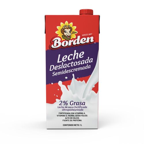 Leche Borden semidescremada deslactosada -1000 ml