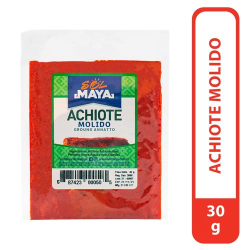 Achiote Sol Maya En Masa - 30 g