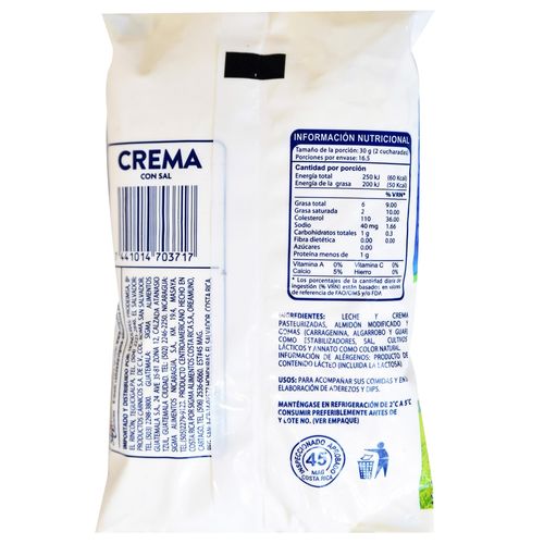 Crema La Villita Con Sal - 495 g