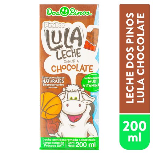 Leche Saborizada Dos Pinos  Lula Sabor Chocolate - 200 ml