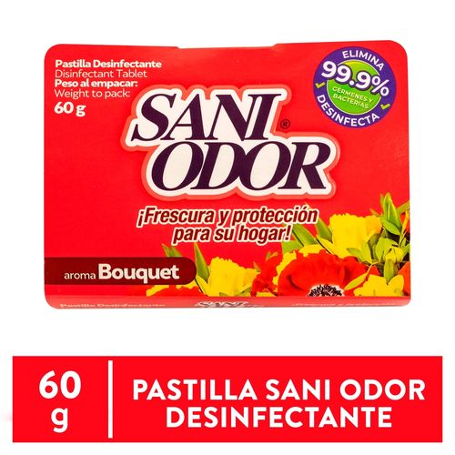 Pastilla Sani Odor Para Baño Bouquet - 60 g