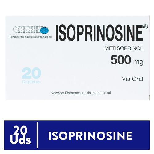 Isoprinosine 500 mg caja 20 comprimidos - Precio indicado por comprimido