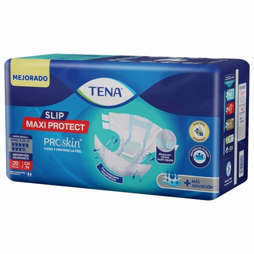Pañales Para Adulto Tena Slip Maxi Protect Talla: CH/M - 20Uds