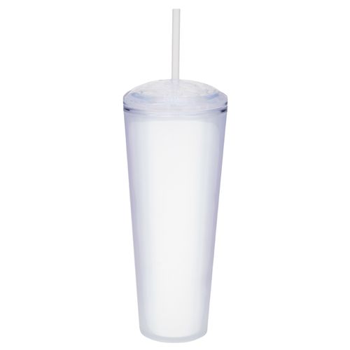 Ms Vaso Plastico Doble Pared Pajilla 700 503