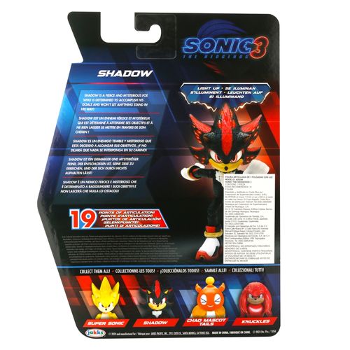 Sonic 3 Movie 5 Figures Light Up Shadow