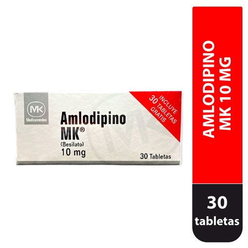S Amlodipino Mk 10 Mg 30 Tabletas Y 30
