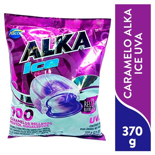 Caramelo Alka Ice Uva 370 Gr