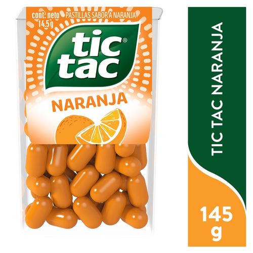 Tic Tac Pastilla Sabor Naranja 14.5gr