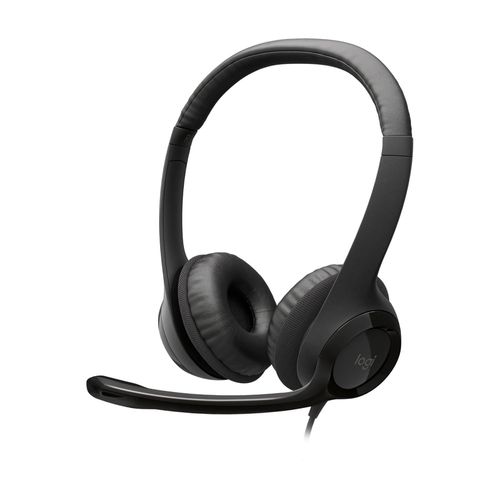 Audífonos con micrófono y cable H390 de Logitech Negro
