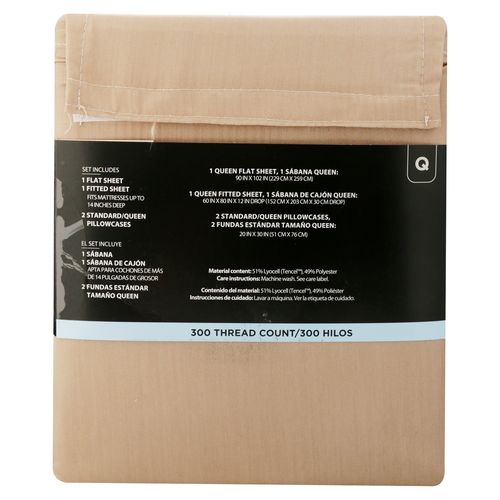 Ht Set De Sabanas Queen De 300 H Cocoa
