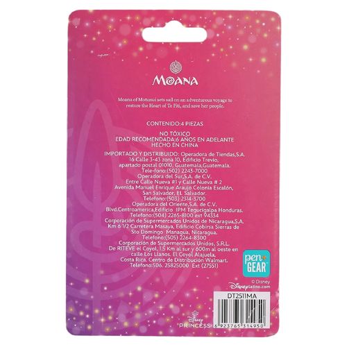 Moanna Set De 4 Borradores Para Grafito