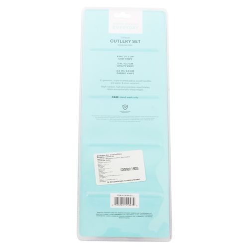 Set Martha Stewart de cuchillos - 3 Pzas