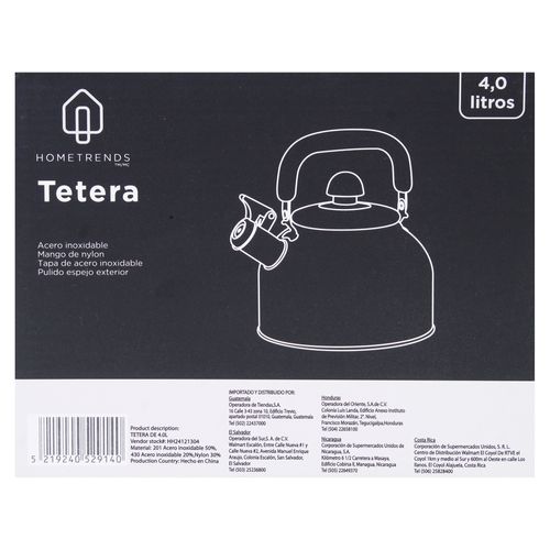 Tetera De 4 0l