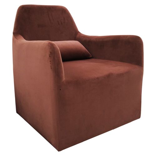 Ht Butaca Cuadrada Velvet Mocha 81Cm