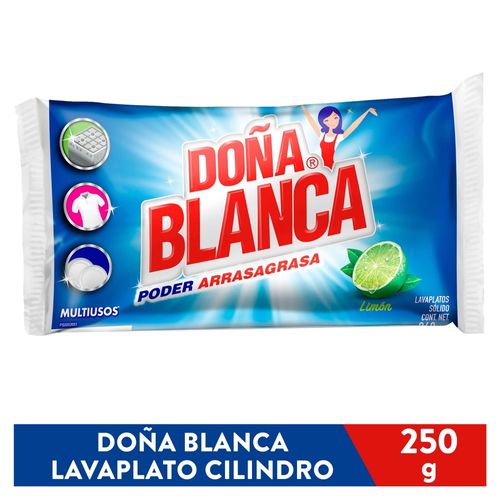 Lavaplatos Multiusos Doña Blanca Poder Arrasagrasa Limón Sólido - 250 g