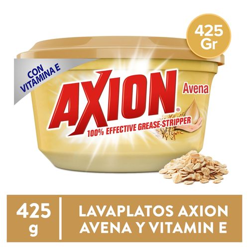 Lavaplatos Axion En Crema Avena Y Con Vitamina E - 425g