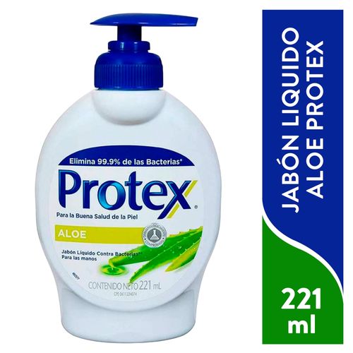 Jabon Liquido Antibacterial Protex Aloe 221 ml