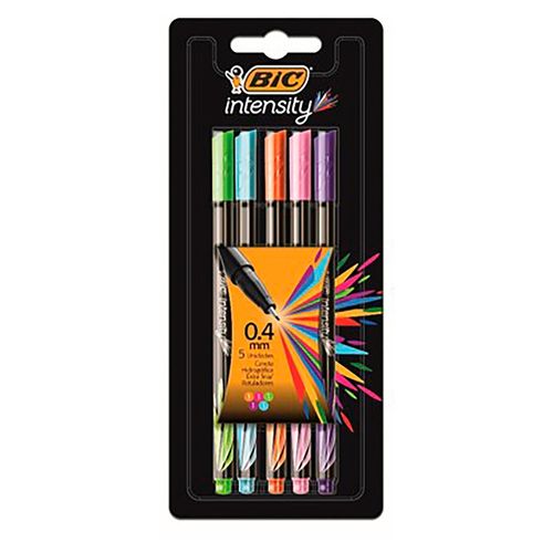 Lapiceros Bic intensity punta extra fina 0.4 mm - 5 Pzas
