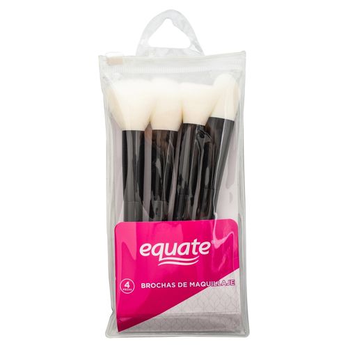 Brochas Equate Maquillaje Gruesas 4pk