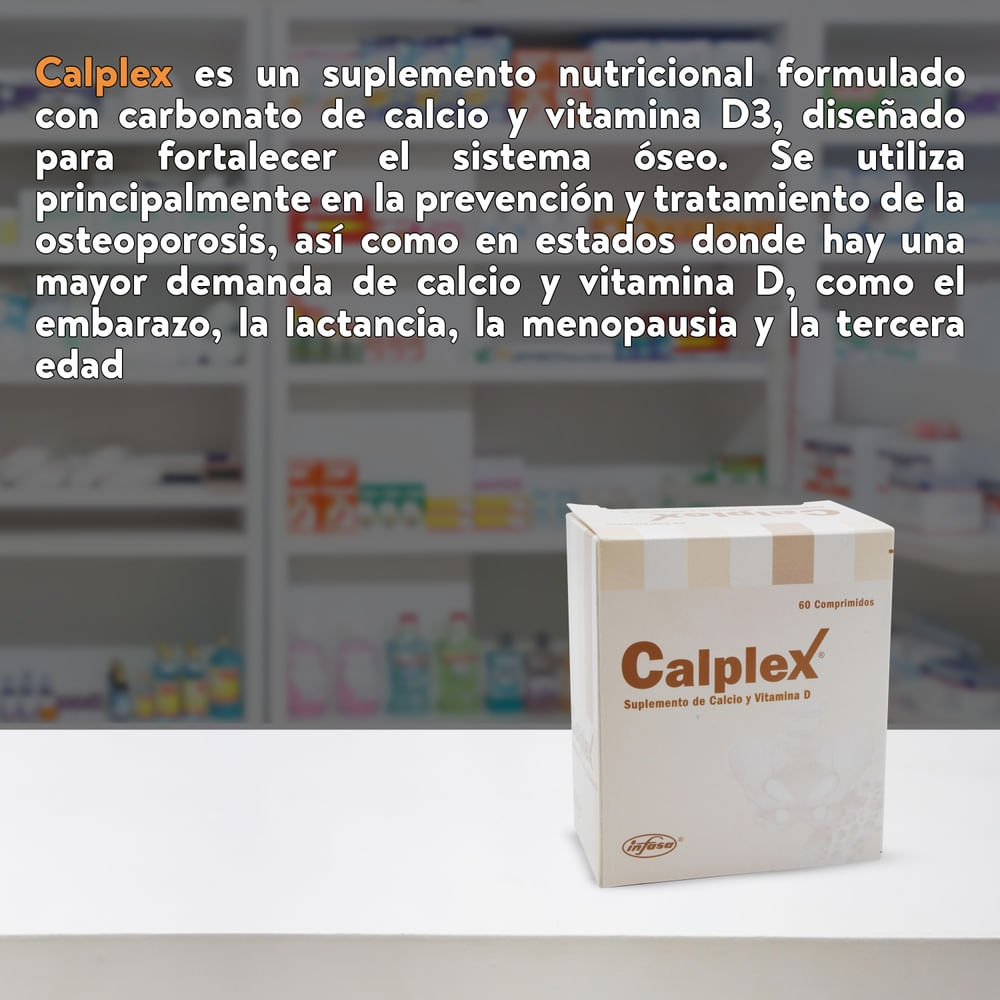 Comprar Suplemento Calplex Infasa 60 Tabletas -Precio indicado por ...