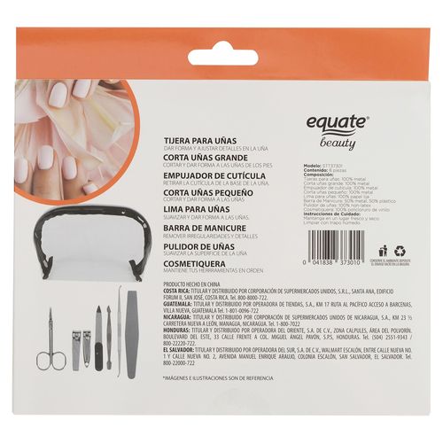 Set Pedicure Equate 8 Piezas