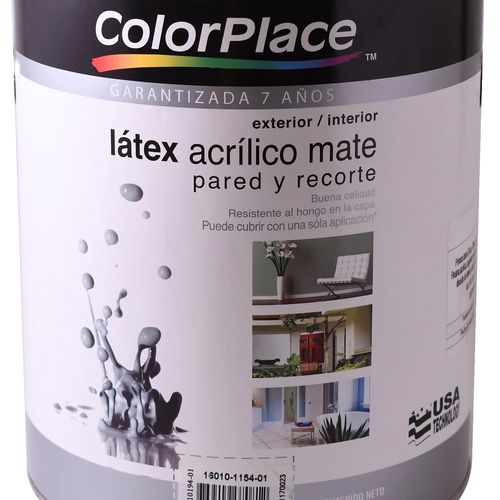 Pintura Látex Colorplace Acrílico Mate Accent. 7 Años De Garantía - 1 Galón