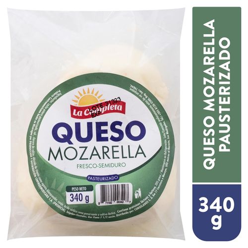 Queso mozarella La Completa fresco semiduro - 340 g