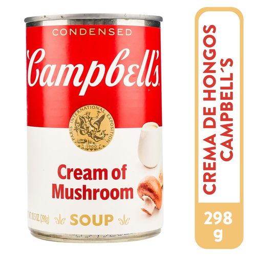 Sopa Campbell's crema de hongos - 298 g