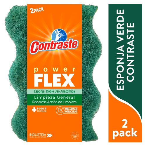 Contraste Esponja Dobleuso Verde 2- Ea