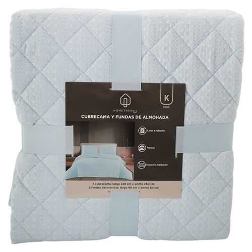 Cubrecama Y Fundas De Almohada Ht King 419