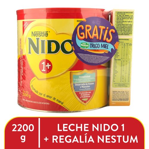 Nido 1 Lata Mas Nestum Trigo Miel 2400gr