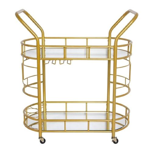 Ht Carro Bar Metal Dorado 80Cm
