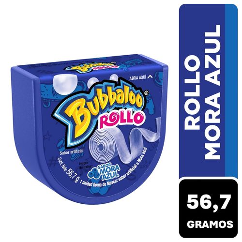 Chicle Bubbaloo rollo mora - 56 g