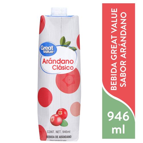 Bebida Great Value arándano - 946 ml