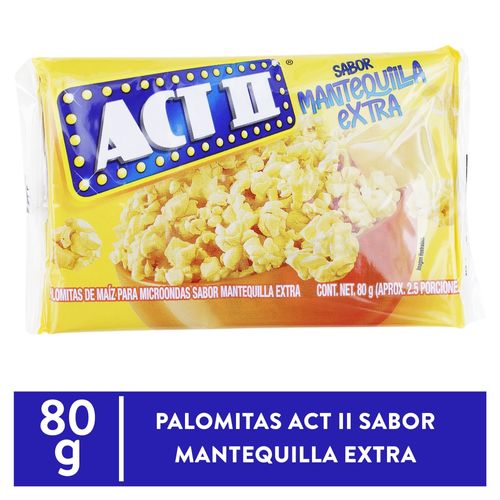 Palomitas Maiz Act Ii Extra Manteq 80gr