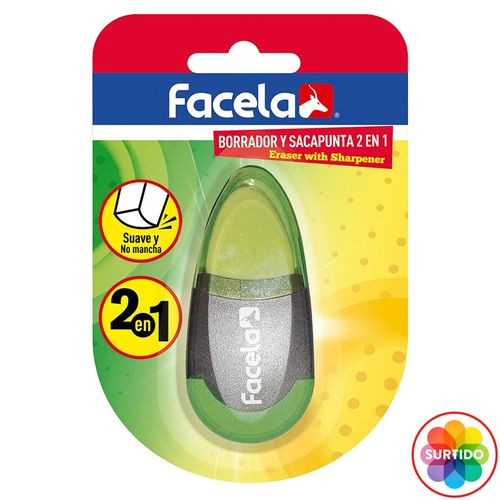 Borrador y tajador Facela dos en uno