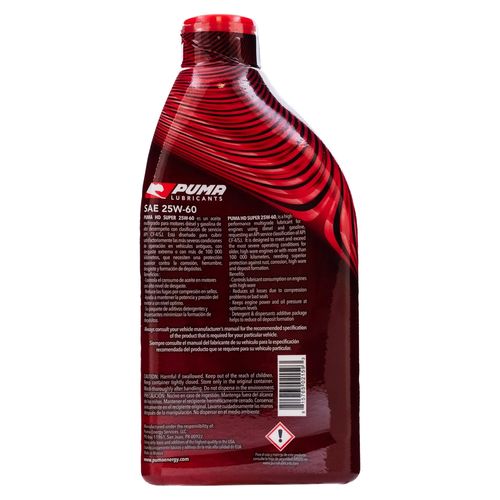 Aceite Puma mineral 25w60 - 946 ml