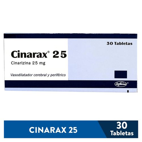 Cinarax 25 Mg - 30 Tabletas
