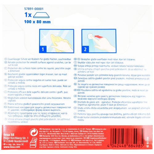 Fieltro protector Tesa antirasguños 100 x 80mm - 1 ud