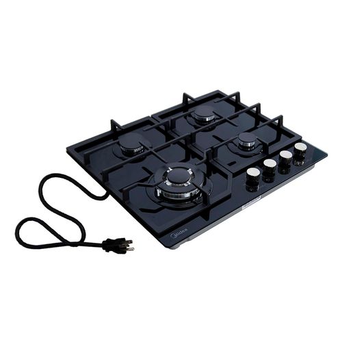 Cocina Midea MTGB24R2CFG empotrable 20 pulgadas a gas con 4 quemadores