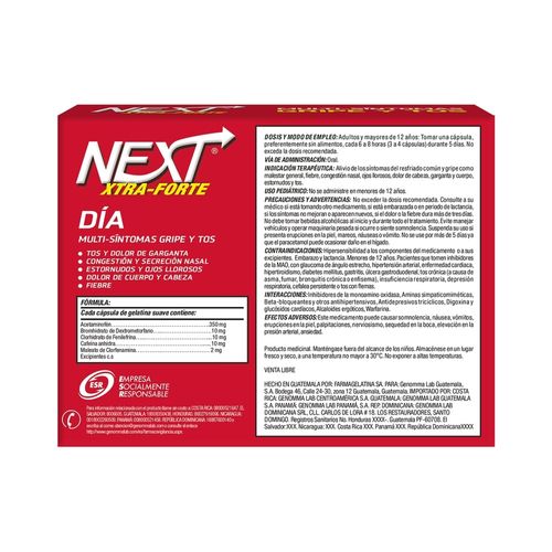 Gel Next Tabs Día Multisintomas Xforte - 10 uds