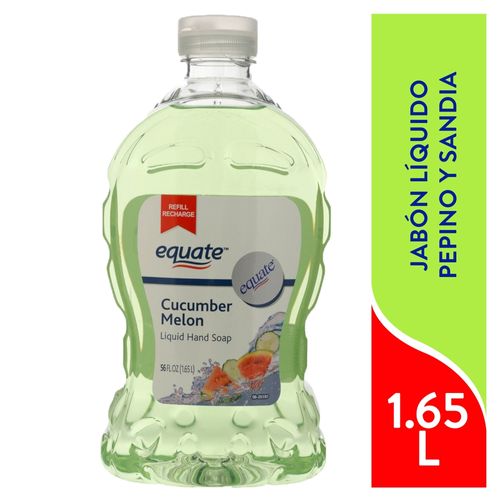 Jabón Líquido Para Manos Marca Equate Líquido Pepino & Melón - 1.65 L