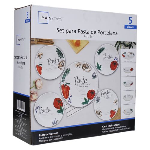 Ms Set De Porcelana Para Pasta 5Pzs