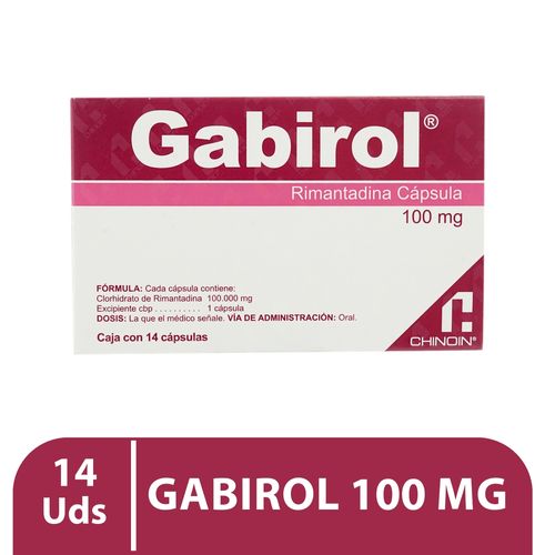 Gabirol 100 mg caja 14 cápsulas - Precio indicado por cápsulas
