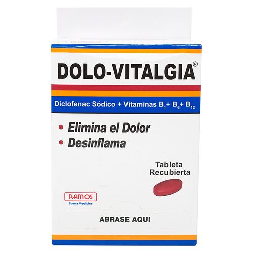 Dolo Vitalgia caja 25 sobres de 4 tabletas - Precio indicado por sobre