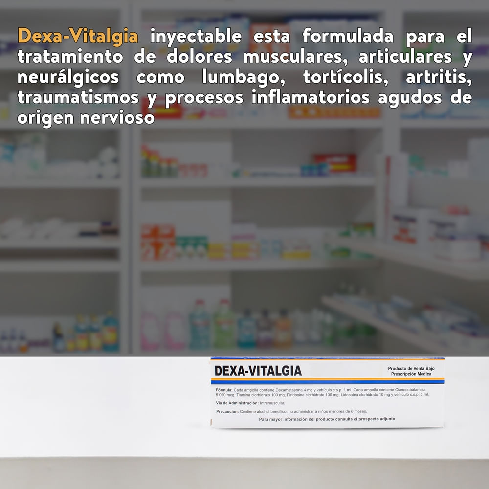 Comprar Dexa Vitalgia 2 Amp 3ml | Walmart Nicaragua - Walmart | Nicaragua
